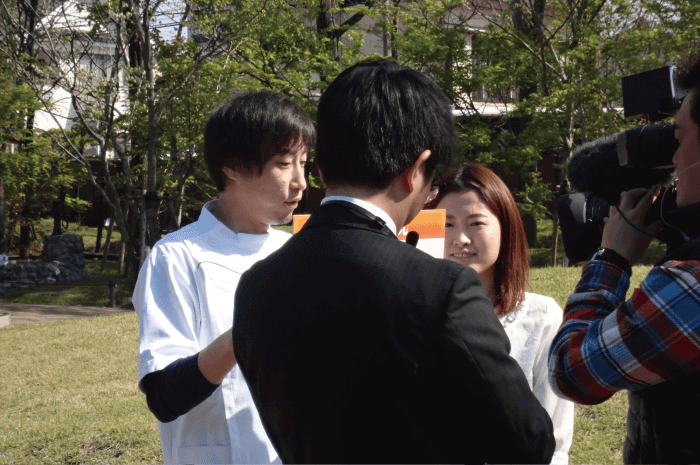 TV局の取材